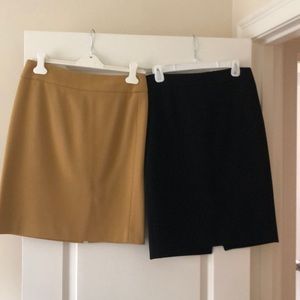2 jcrew wool skirts